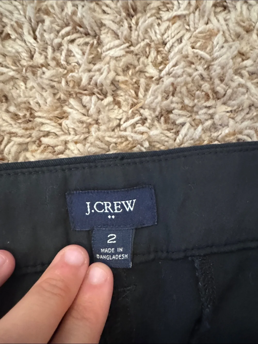 J. Crew Black Tailored Cotton Bermuda Shorts
